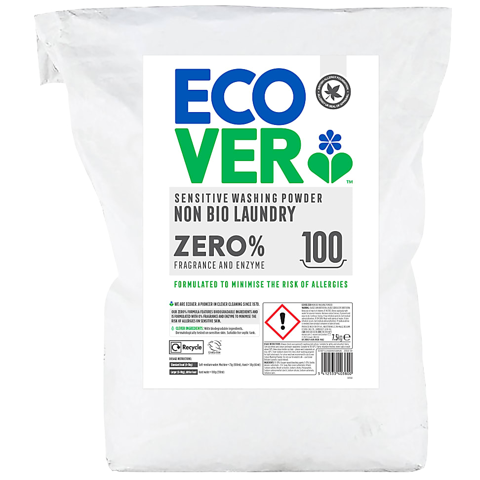 Ecover Zero Waspoeder 100 Wasbeurten ecover kopen in de aanbieding