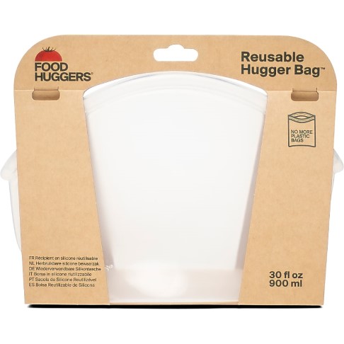 Food Huggers Bag 900ml Clear