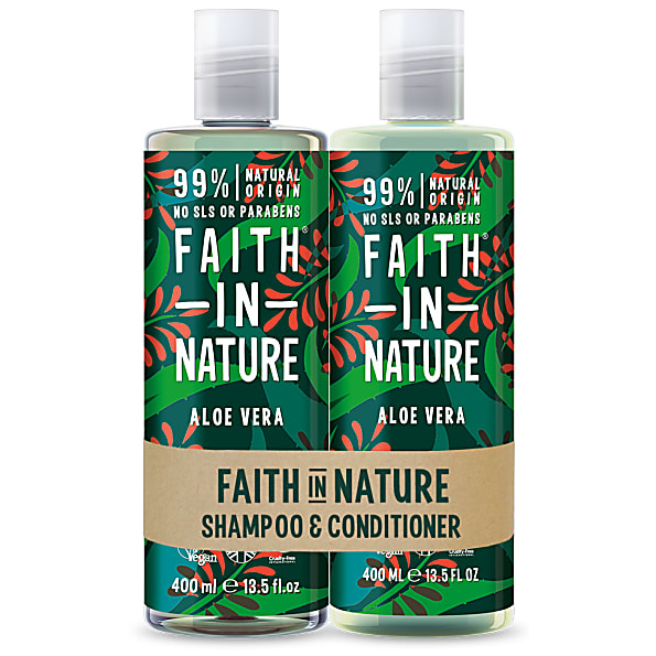Image of Faith in Nature Aloe Vera 2 in 1 Pack - Shampoo & Conditioner