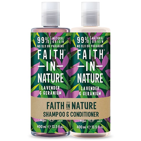 Faith in Nature Lavendel & Geranium 2 in 1 Pack - Shampoo & Conditioner