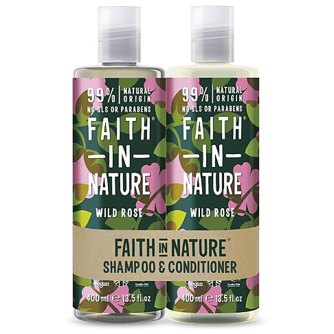 Faith in Nature Wild Rose 2 in 1 Pack - Shampoo & Conditioner