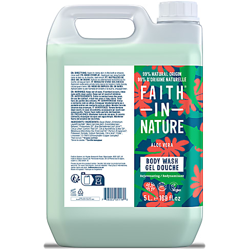 Faith in Nature Aloe Vera Bad-en Douchegel 5L