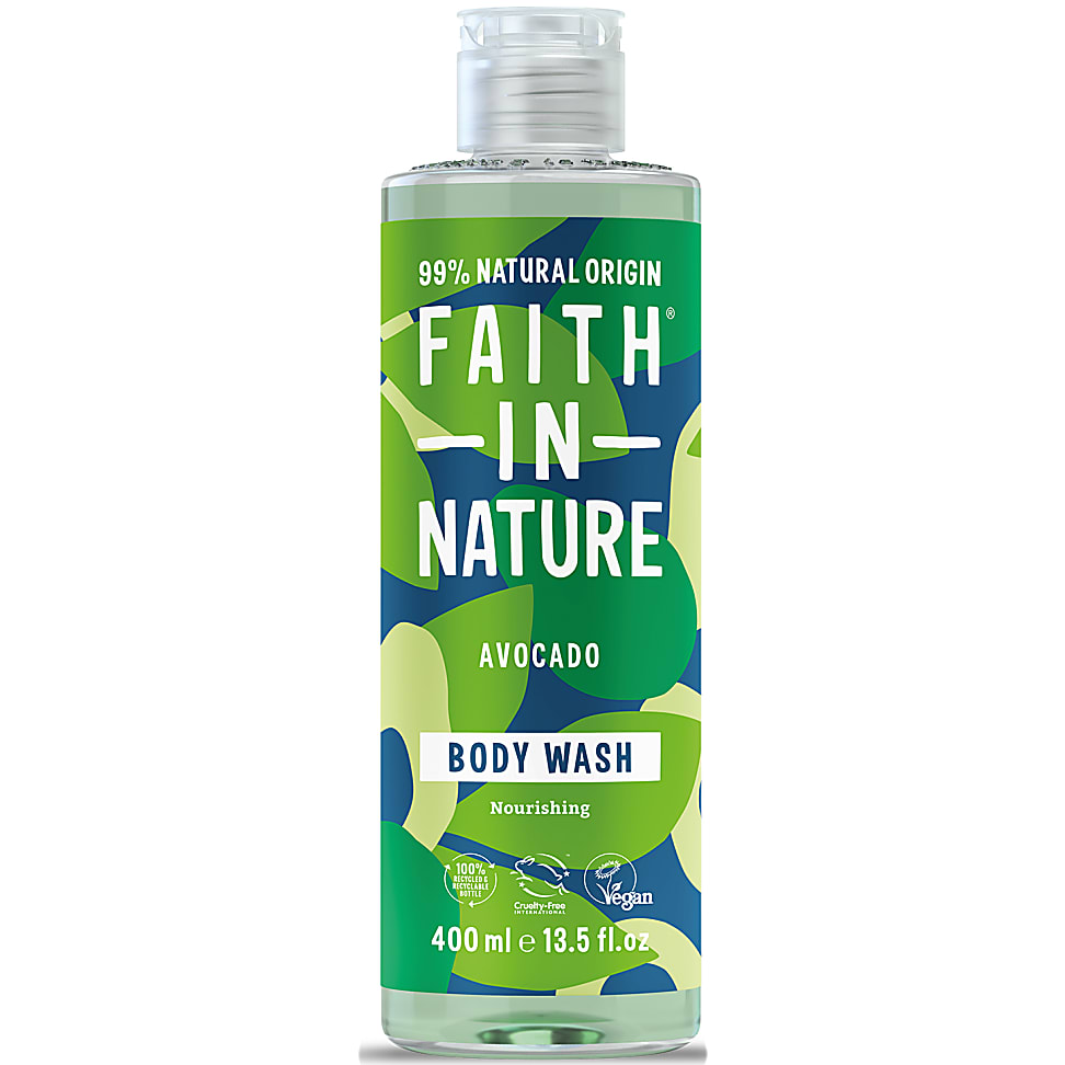 Big Green Smile Faith in Nature Avocado Douchegel - 400ml aanbieding