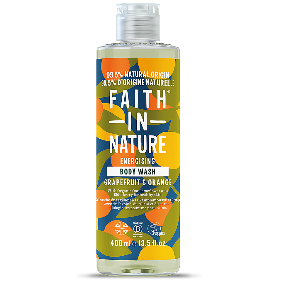 Big Green Smile Faith In Nature Grapefruit & Sinaasappel Bad-en Douchegel aanbieding