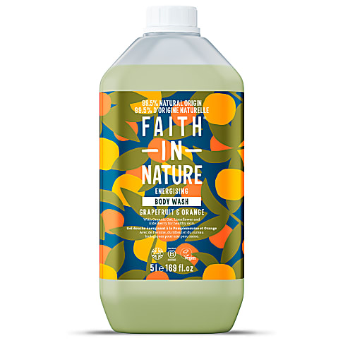 Faith In Nature Grapefruit & Sinaasappel Bad-en Douchegel 5L