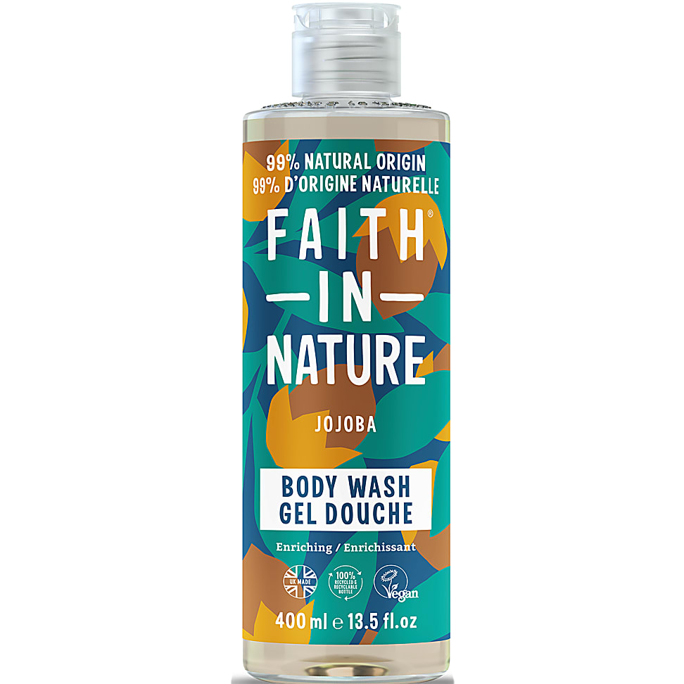Big Green Smile Faith in Nature Jojoba Bad-en Douchegel 400ml aanbieding
