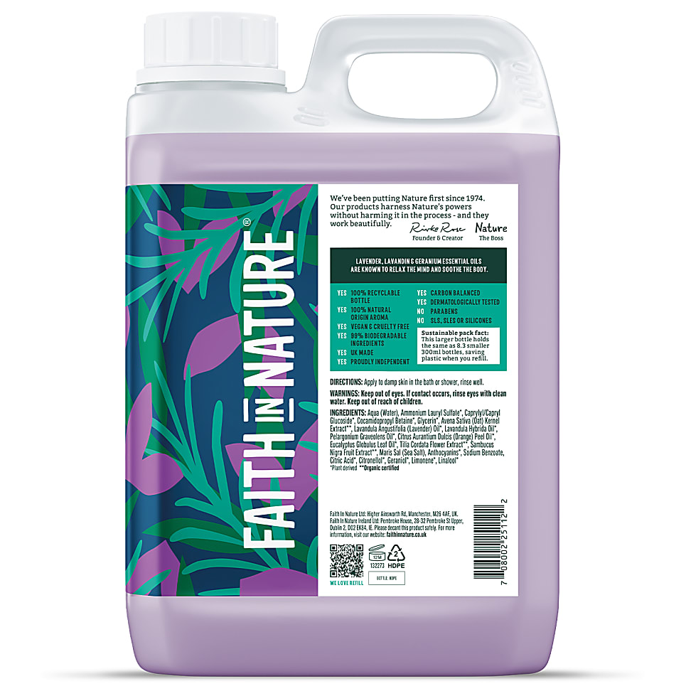 Image of Faith in Nature Lavendel & Geranium Douchegel 2.5L