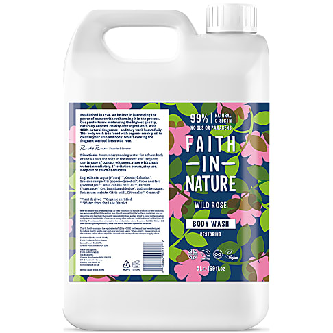 Faith in Nature Wild Rose Douchegel - 5L