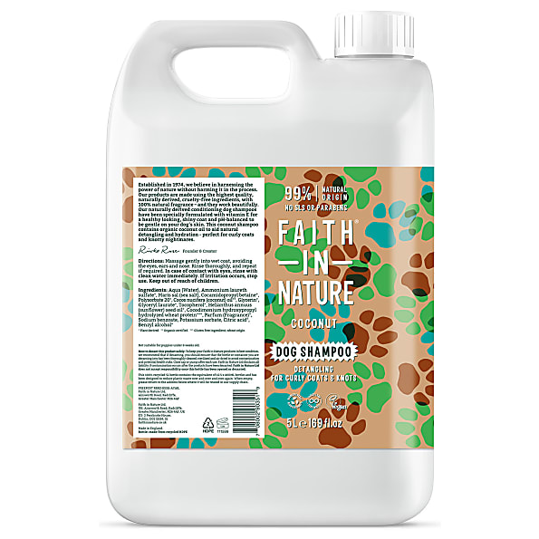 Image of Faith in Nature Kokos Honden Shampoo - 5L