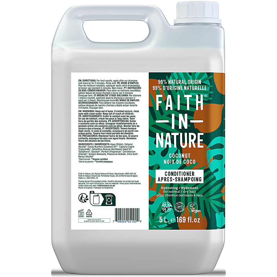 Faith In Nature Kokos Conditioner 5L faith in nature kopen in de aanbieding