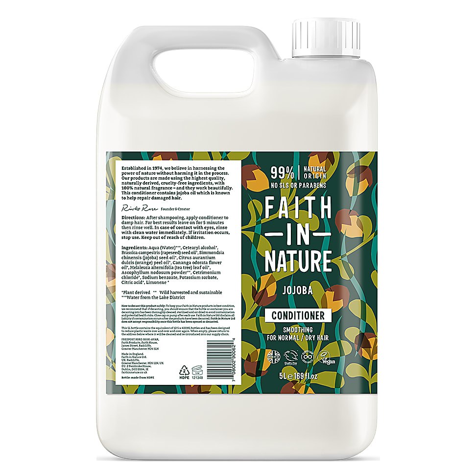 Image of Faith in Nature Jojoba Conditioner - 5L