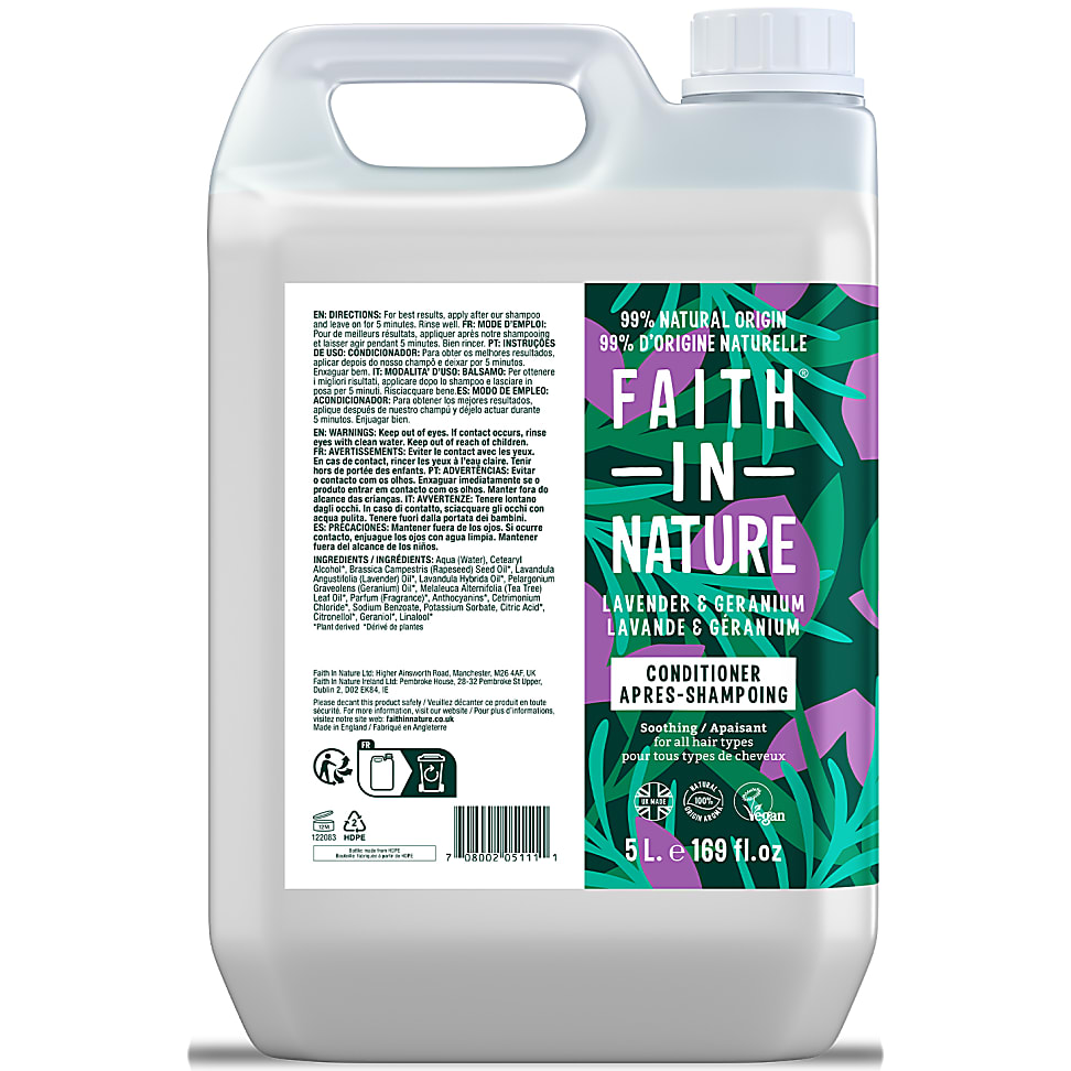 Image of Faith in Nature Lavendel & Geranium Conditioner - 5L