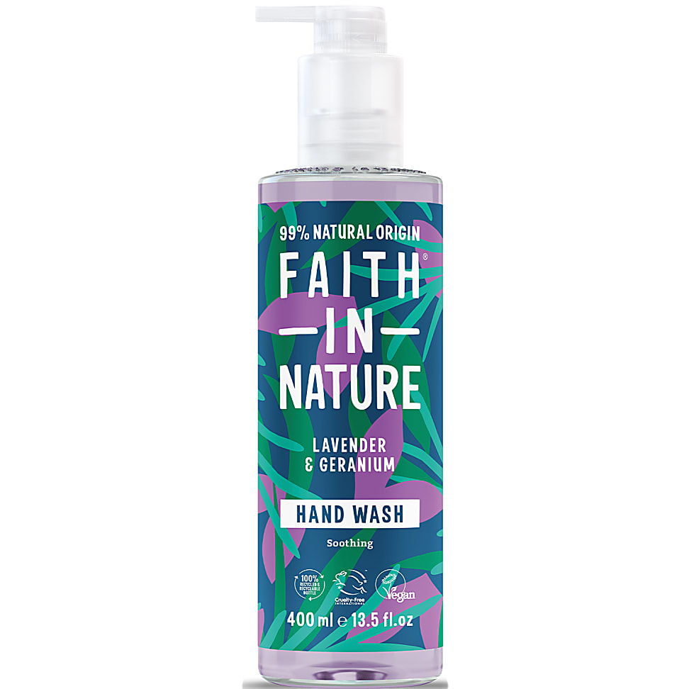 Image of Faith in Nature Handzeep Lavendel & Geranium - 400ml