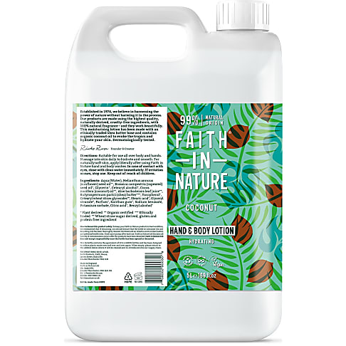 Faith in Nature Hand & Bodylotion - Kokos 5L