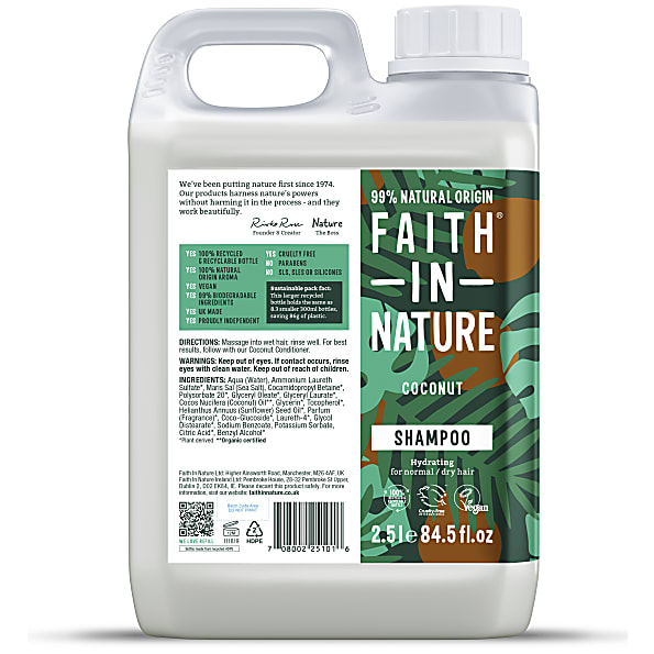 Image of Faith in Nature Kokos Shampoo 2.5L