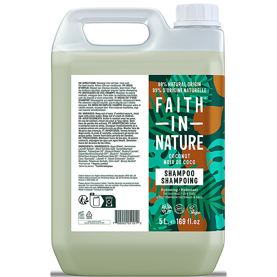 Image of Faith in Nature Kokos Shampoo 5L