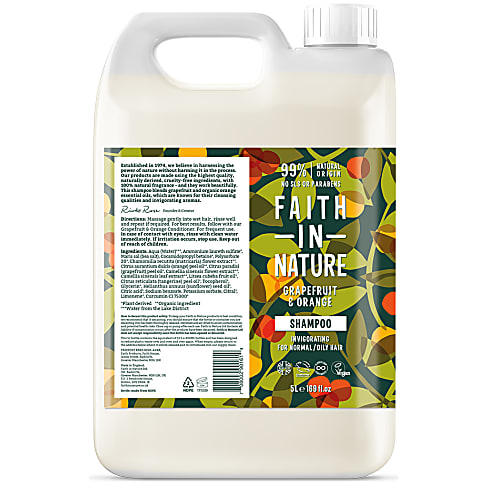 Faith in Nature Grapefruit & Orange Shampoo 5L