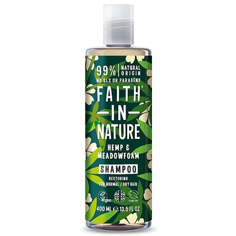 Faith in Nature Hennep en Meadowfoam Shampoo (voor normaal en droog haar)