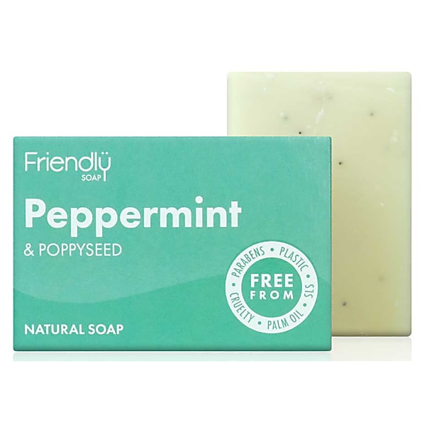 Image of Friendly Soap Badzeep - Pepermunt & Maanzaadjes
