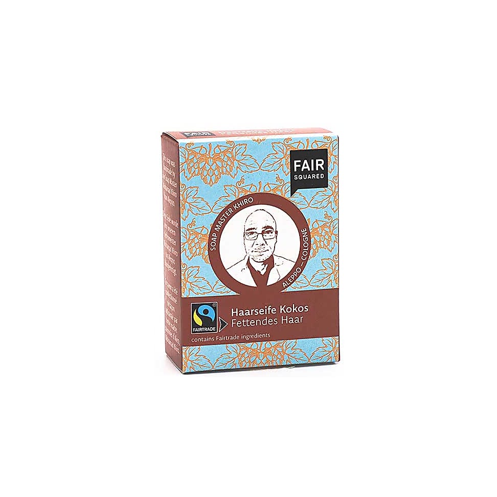 Fair Squared Shampoo Bar Kokos 80 gram - Vettig Haar 4260663810620