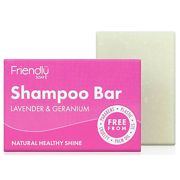 Image of Friendly Soap Shampoo Bar - Lavendel & Geranium