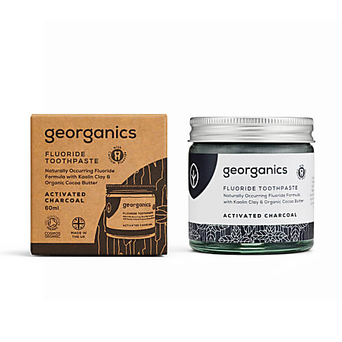 Georganics Fluoride Tandpasta - Geactiveerde Houtskool