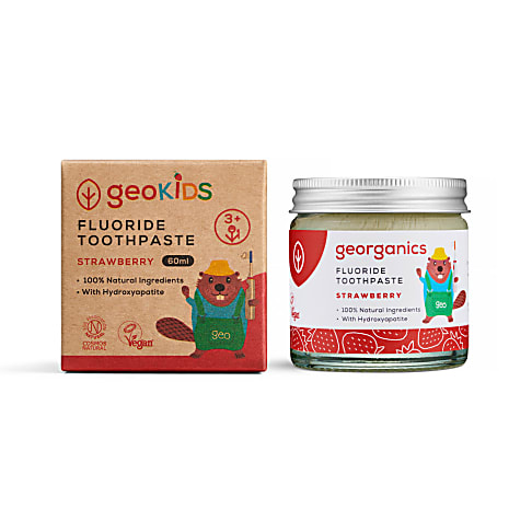 Georganics Fluoride Kindertandpasta - Aardbei