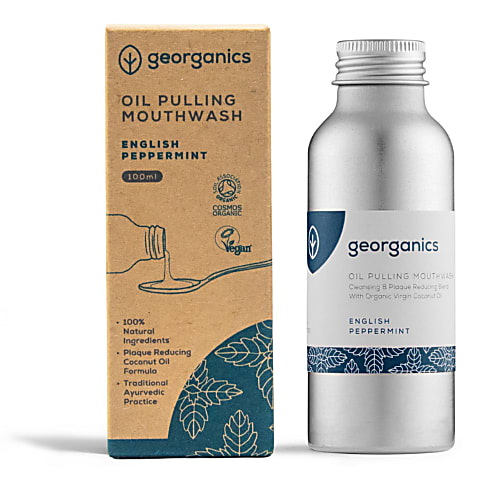 Georganics Oilpulling Mondwater - Engelse Pepermunt
