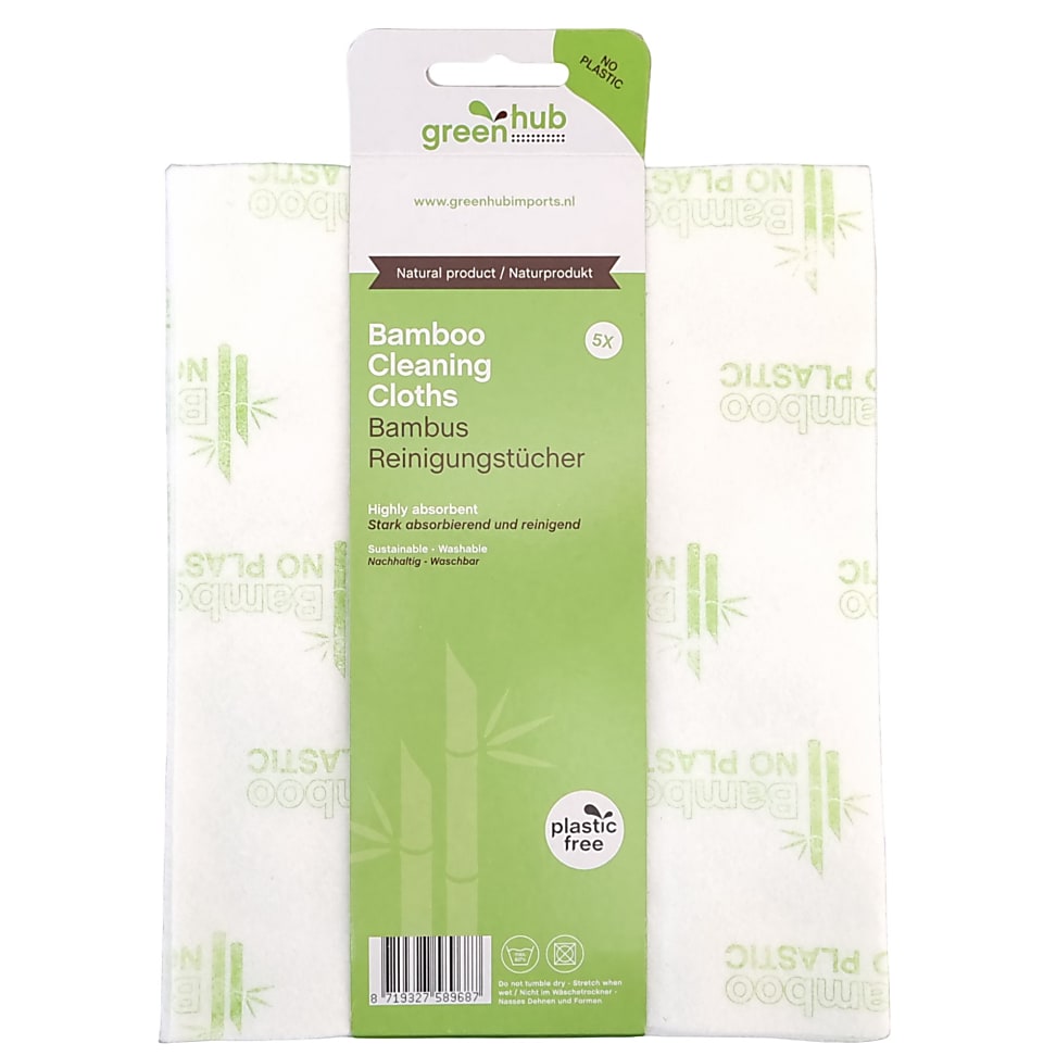 Image of Greenhub Bamboe Schoonmaakdoeken