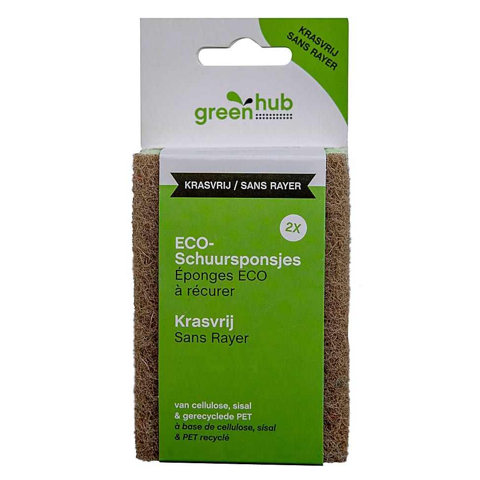 Image of Greenhub ECO-Schuursponsjes 2 st