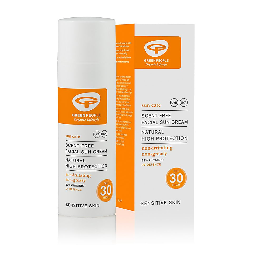 Image of Green People Parfumvrije Zonnebrandcreme Gezicht SPF30