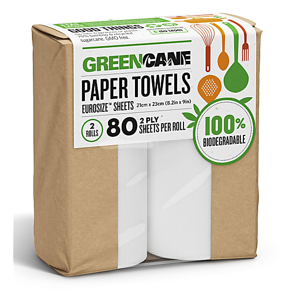 Greencane 2 Ply Keukenpapier 70 Vellen 2 Rollen 9421902644061