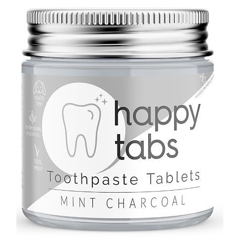 Happy Tabs Tandpasta Tabletten Houtskool (fluoridevrij)
