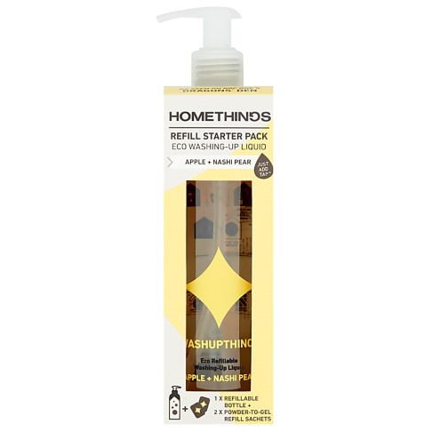 Homethings Eco Afwasmiddel Starterspakket (fles + 2 zakjes)