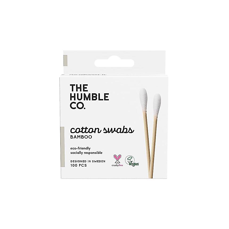 Image of Humble Natuurlijke Wattenstaafjes - Wit 100 pcs