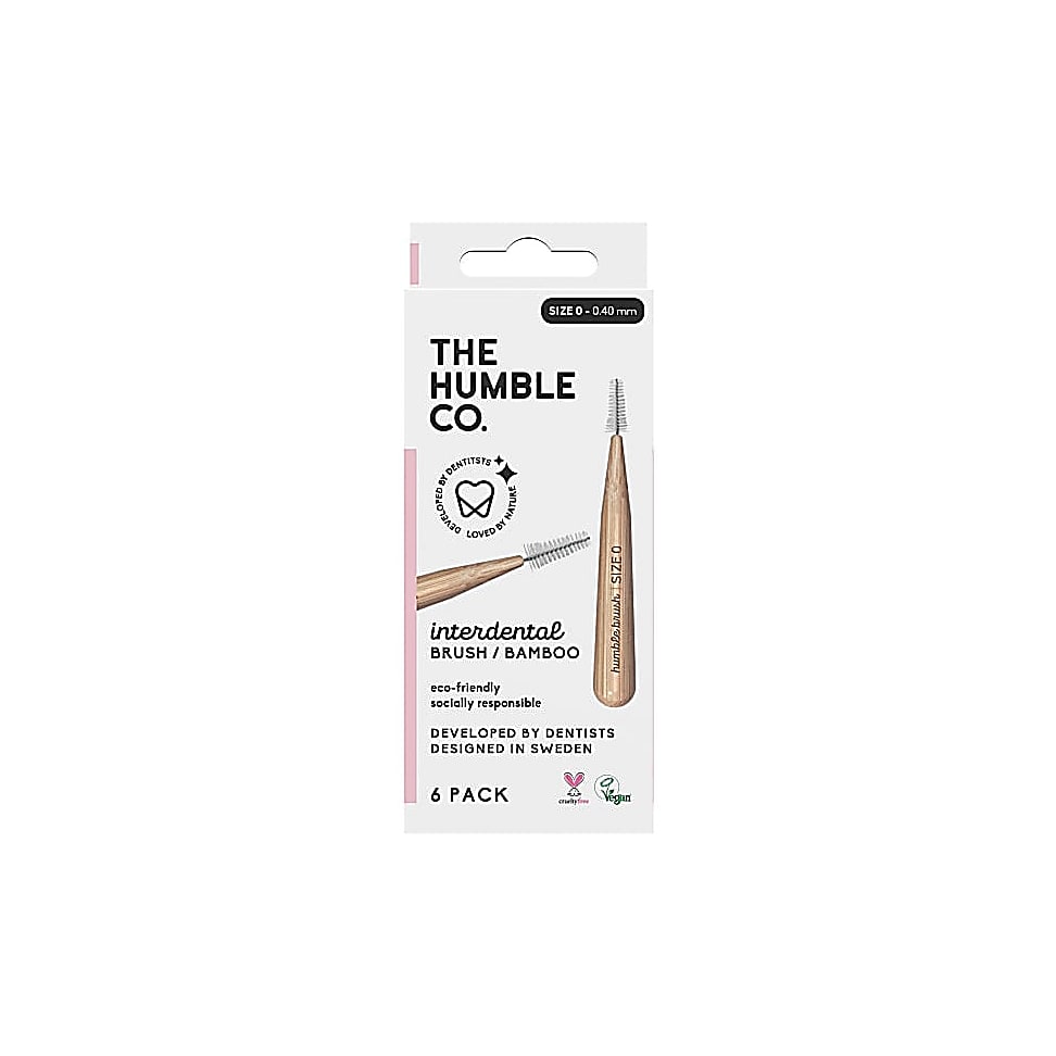 The Humble Co Humble Bamboe Interdentale Bamboe Borstel - Roze