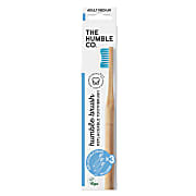 The Humble Co. Bamboe Tandenborstel Vervangbare Kop Volwassen Medium - Paars/Blauw