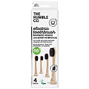 The Humble Co. Bamboe Opzetborstels Philips Sonicare Houtskool - Sensitive (4 stuks)