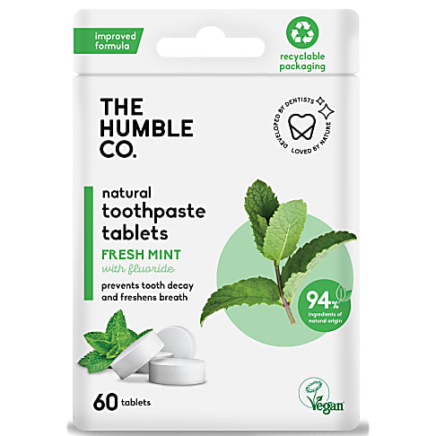 Humble Tandpasta Tabletten met Fluoride (60 tabletten)