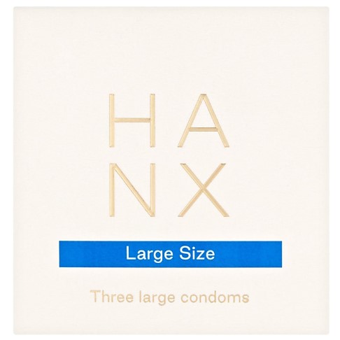 Hanx Large Ultra Dun Vegan Condoom - 3 stuks