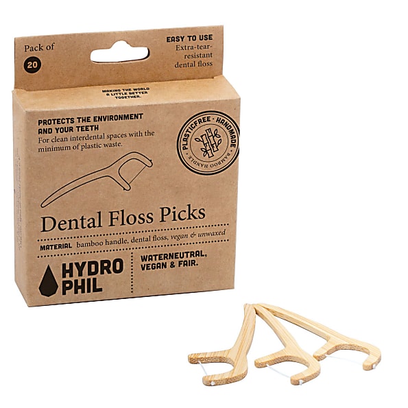 Image of Hydrophil Dental Floss Sticks Plasticvrij
