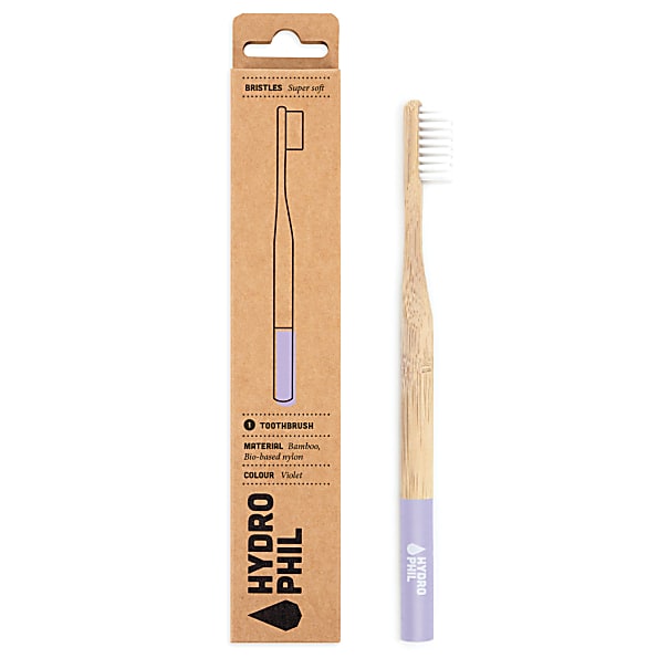 Hydrophil Bamboo Tandenborstel Paars Supersoft 4260397792940