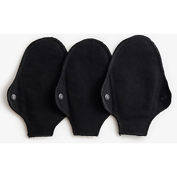ImseVimse Bio Katoen Inlegkruisje String 3 stuks Zwart 7392871182002