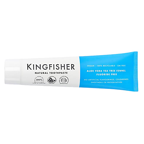 Kingfisher Tandpasta Aloe Vera, Tea Tree & Venkel - Fluoride Vrij