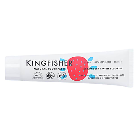 Kingfisher Kindertandpasta Aardbei met Fluoride