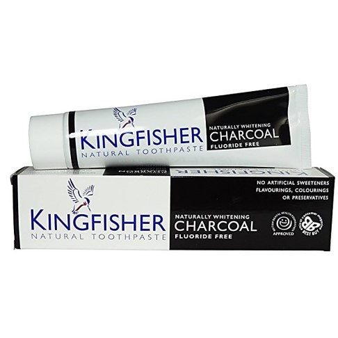 Kingfisher Charcoal Naturally Whitening Tandpasta (Houtskool)