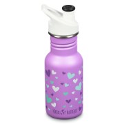 Klean Kanteen Kinder Drinkfles Classic Narrow Sportdop - Orchid Hearts (355ml)