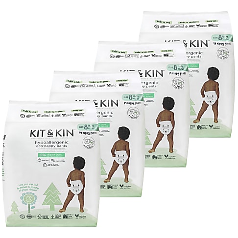 Kit & Kin Luierbroekjes Maat 8 - Voordeelverpakking (4x14 stuks)