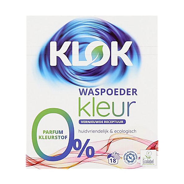 Klok Waspoeder Kleur 18 wasbeurten 8710585749509