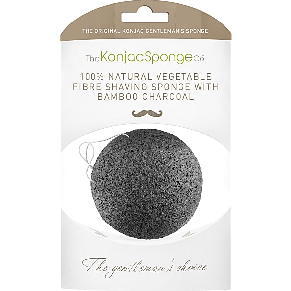 Image of Konjac Premium Gentlemen's Sponge met Bamboo Charcoal